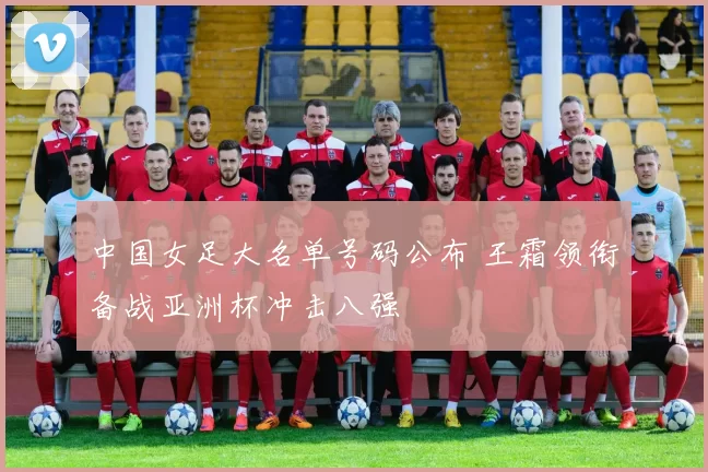 中国女足大名单号码公布 王霜领衔备战亚洲杯冲击八强